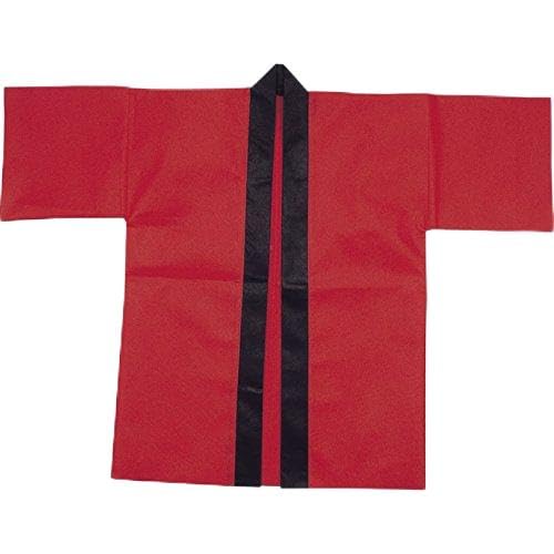 Amazon | カラー不織布ハッピ 大人用 L 赤 1360 【法被 はっぴ ハッピ